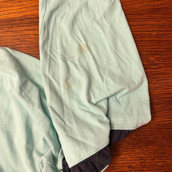 Cocoa Beach, Florida Raglan Long Sleeve Shirt Aqua White Size Large - Picture 6 of 13